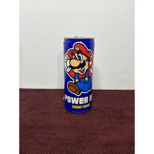 Super Mario Power Up Energy Drink (Unopened & Full) 2007 - Vintage / Collectible
